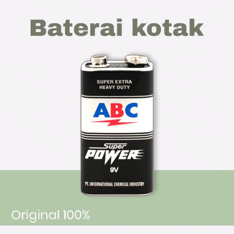 baterai kotak Battery 9V Neo / Battery Kotak 9V / Baterai ABC 9V / Baterai Mic GROSIR