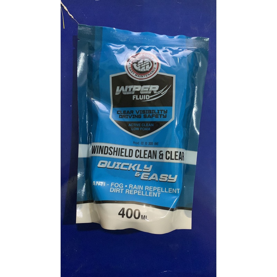 WIPER FLUID 400ML MEGACOOLS // PEMBERSIH KACA MOBIL DAN KENDARAAN LAINNYA