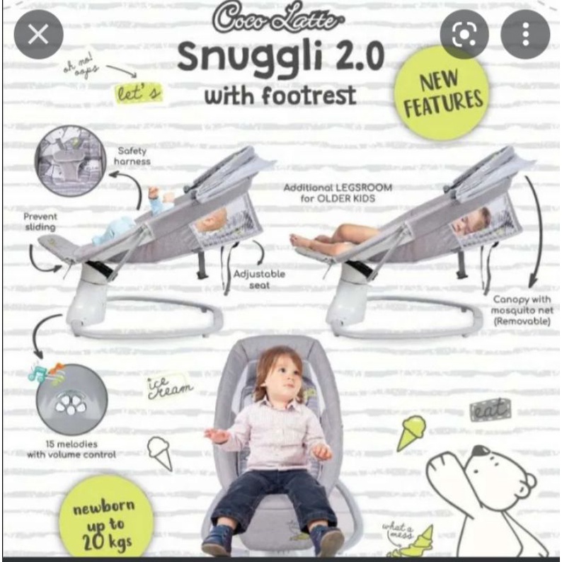 cocolatte snuggli 2.0 footrest