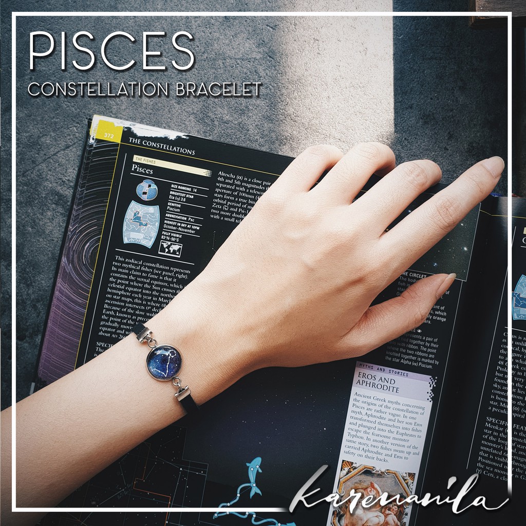 Gelang Zodiak : PISCES | Zodiac Constellation Bracelet