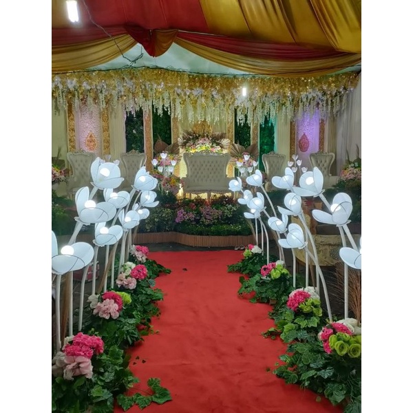 Kap lampu jalan/gantung/standing dekorasi Kuncup/Tulip