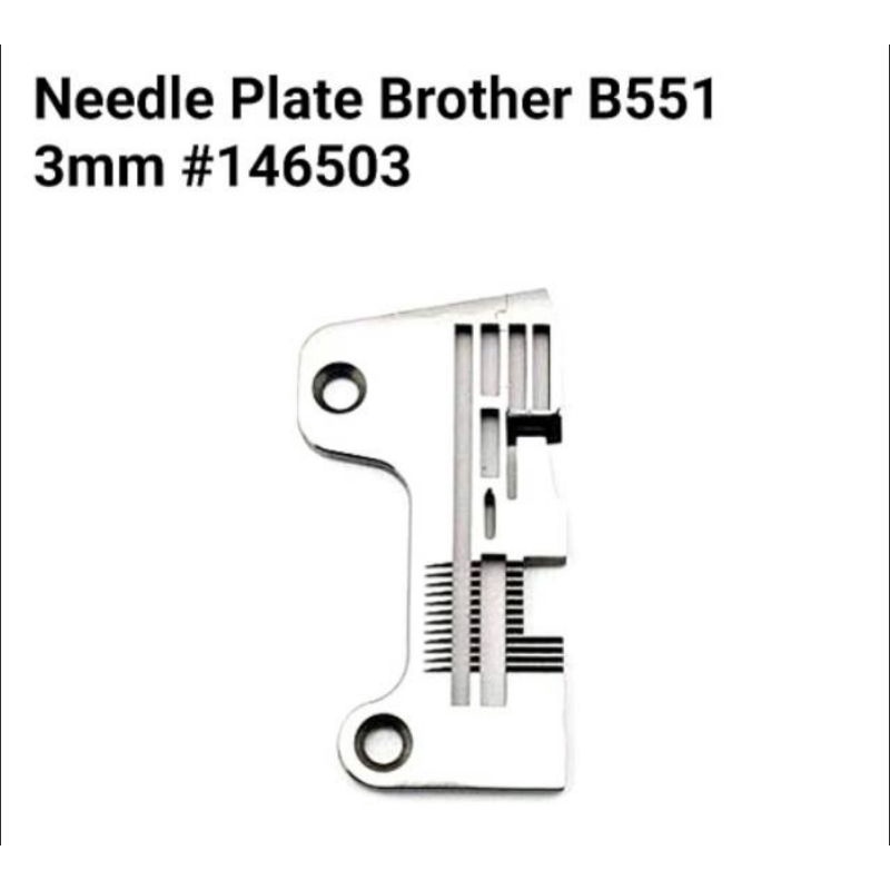 Brother Piringan Needle Plate plat mesin Obras industri Brother