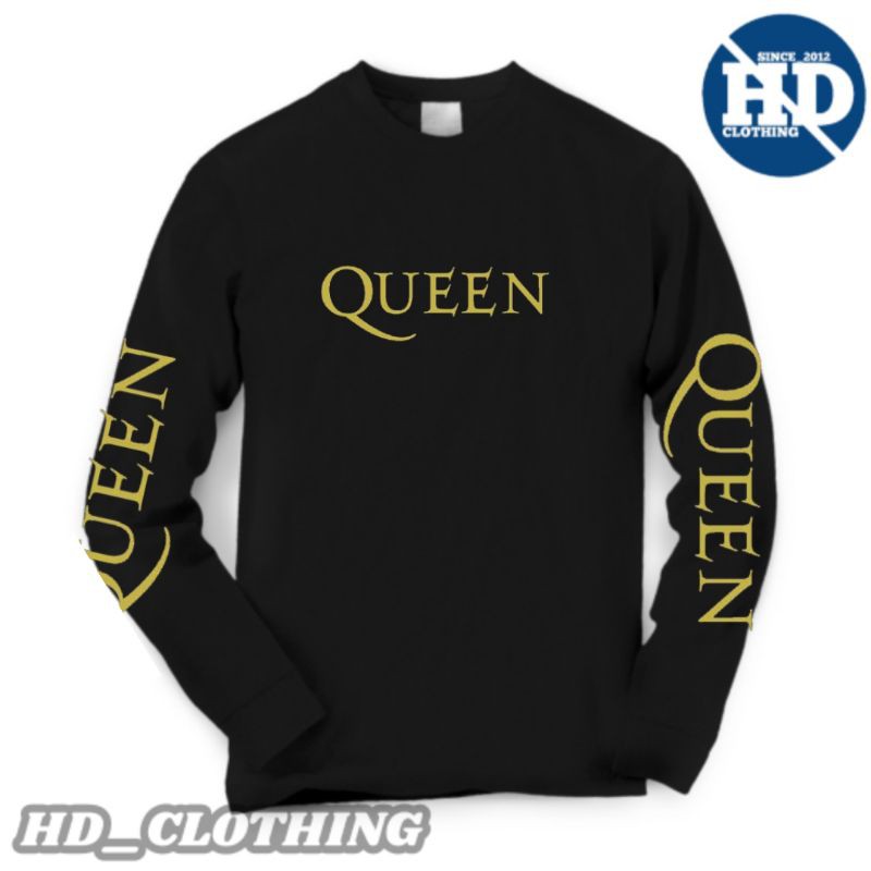 kaos musik lengan panjang band queen
