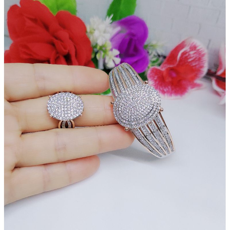 Gelang&amp;Cincin set Kombinasi Perhiasan Wanita S009.010