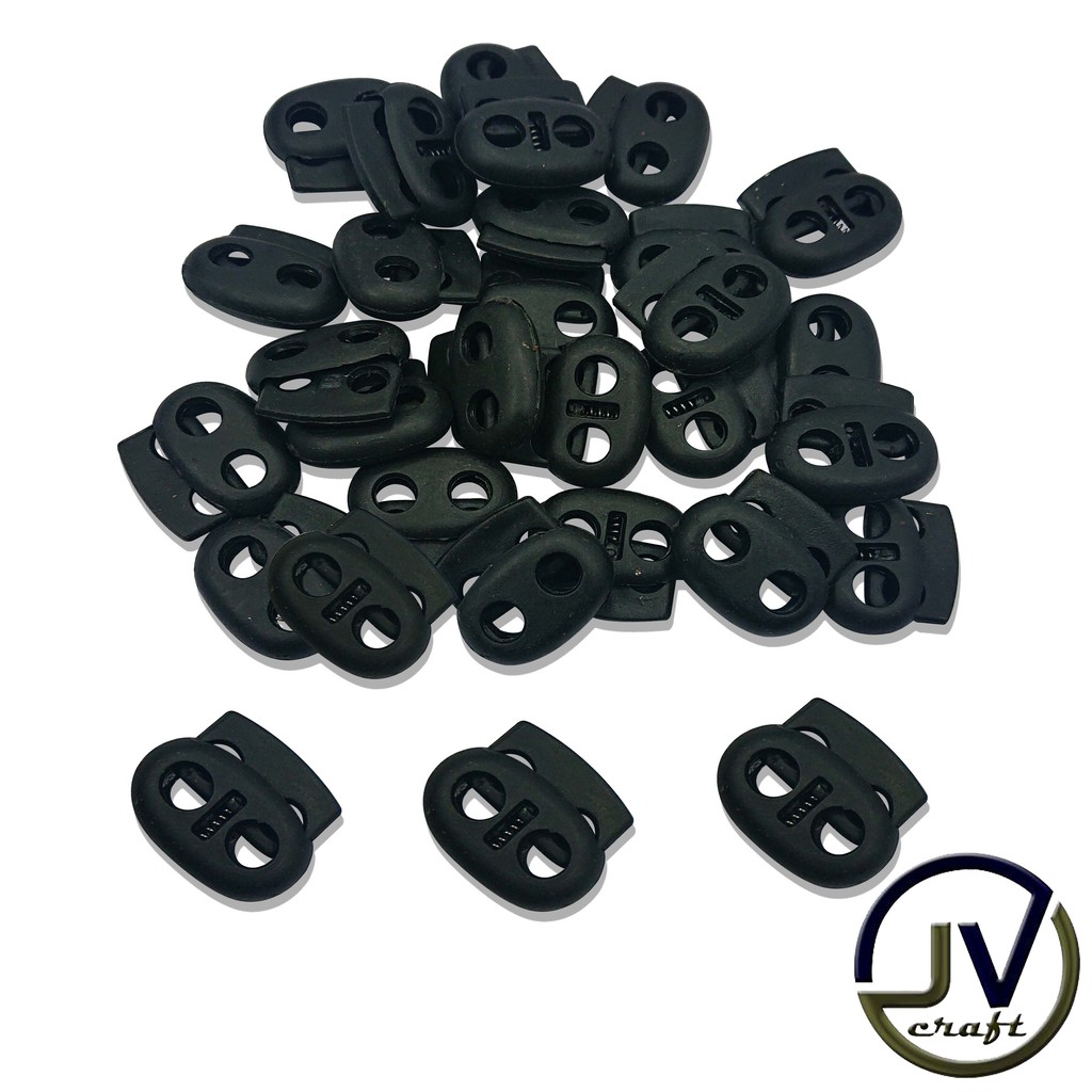 STOPPER COMPO LUBANG DUA PER 100 PCS WARNA HITAM