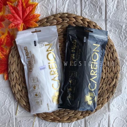 MASKER CAREION KF94 HIJAB / MAKSER HIJAB WARNA / MASKER KF94 / MASKER KF94 DEWASA