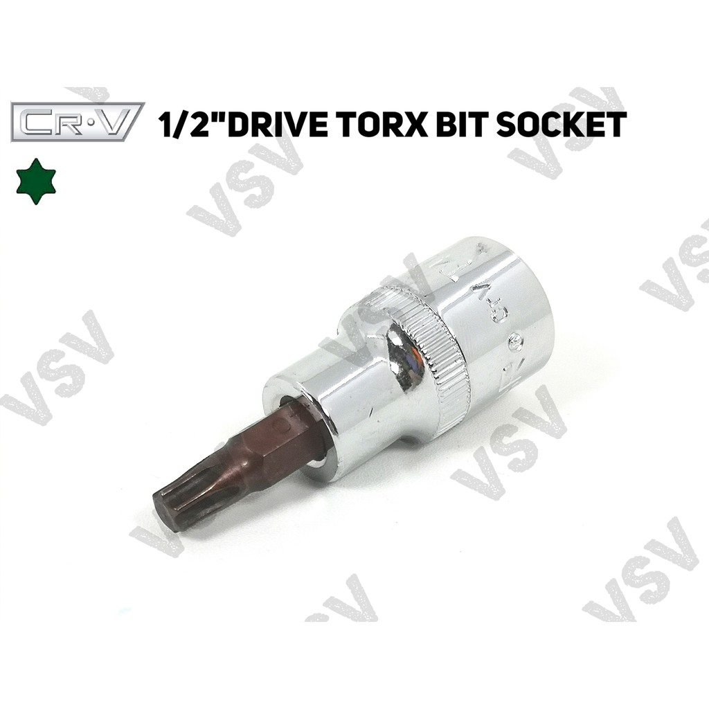 Gestar Torx Bit Socket 1/2&quot;Dr T60 Kunci shock L Bintang Sock