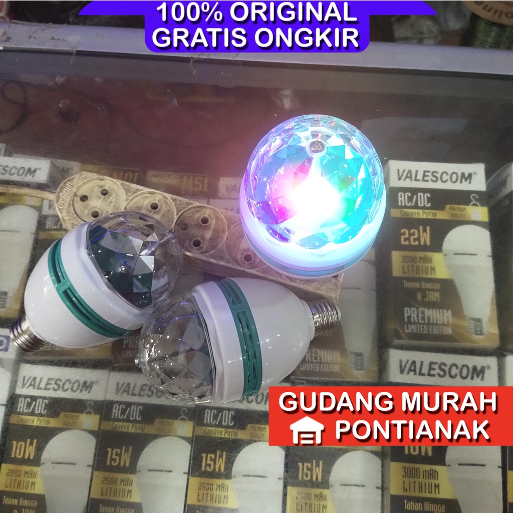 Lampu Disco Putar / Lampu Warna Warni Putar