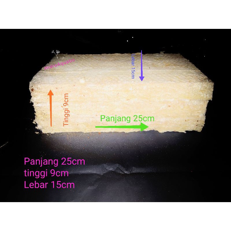 Rockwool 1/4 Slab - Rockwool Hidroponik / Rokwul / Media tanam hidroponik