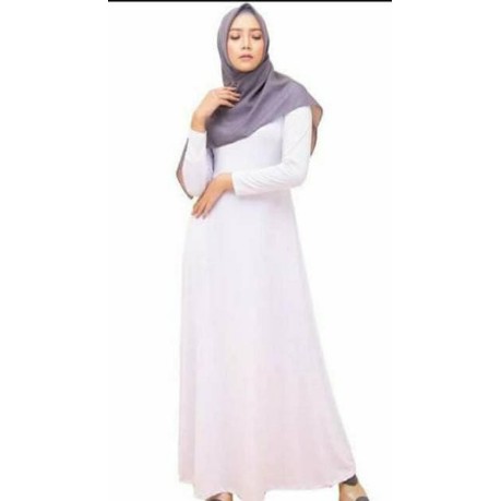 gamis polos elzatta bahan spandex elzatta