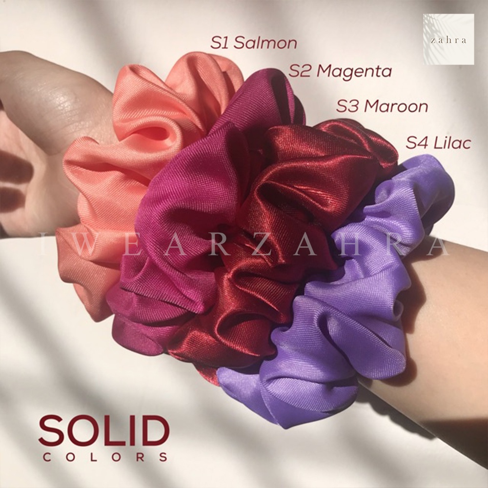 [ GROSIR 50 PCS ] SCRUNCHIE DOFF - Ikat Rambut kuncir Cepol Hijab Satin Cemol Jilbab Sanggul