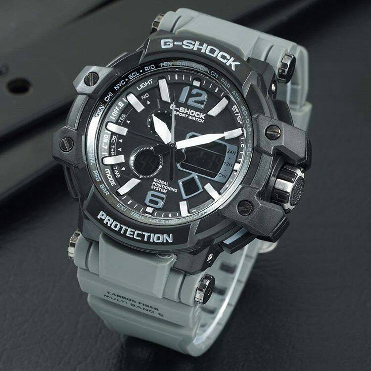 Jam Tangan Casio G-Shock / Gpw1000 Hitam Strap ABU Kws / Casio G Shock Gpw1000 KWS HITAM Strap Abu