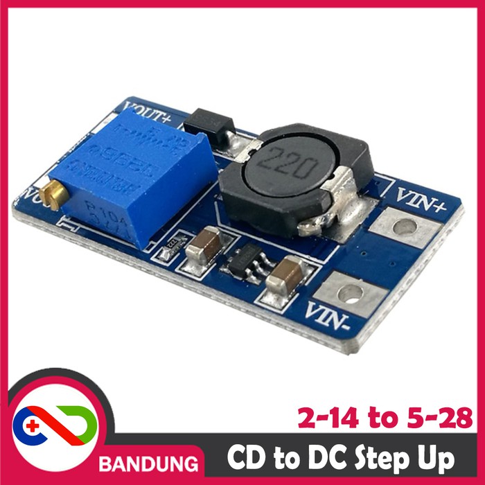 STEP UP MODULE MT3608 ADJUSTABLE STEP UP BOOST DC 2A 2V-24V TO 5V-28V