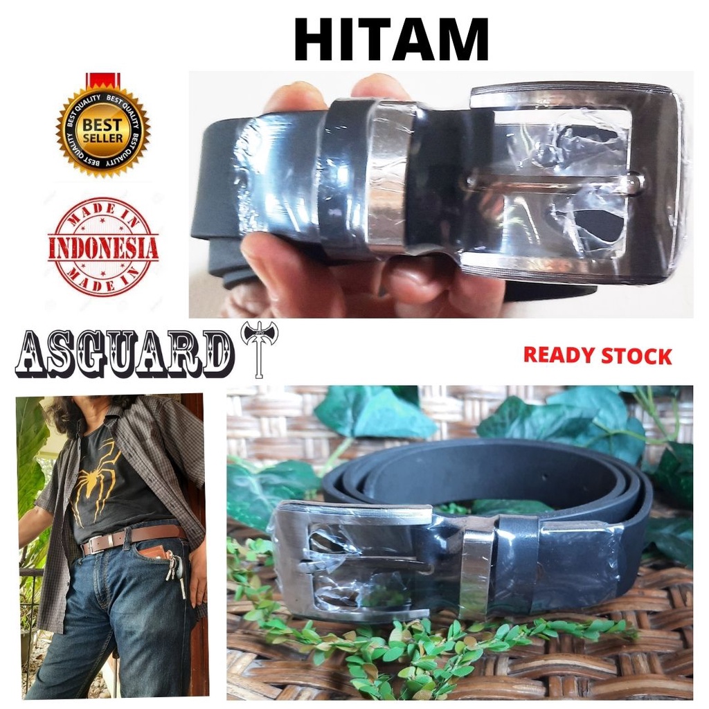 ASGUARD BELT LEATHER SB01 Ikat Pinggang Sabuk Gesper Original Kulit Asli LUX 101116