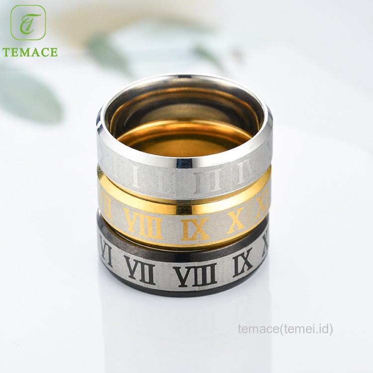 CINCIN COUPLE/TUNANGAN/NIKAH/PASANGAN model datar warna silver titanium anti karat dan anti hitam