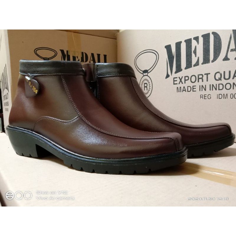 SEPATU KULIT PRIA MEDALI EXPORT QUALITY PDH/POLRI/TNI/SECURITY