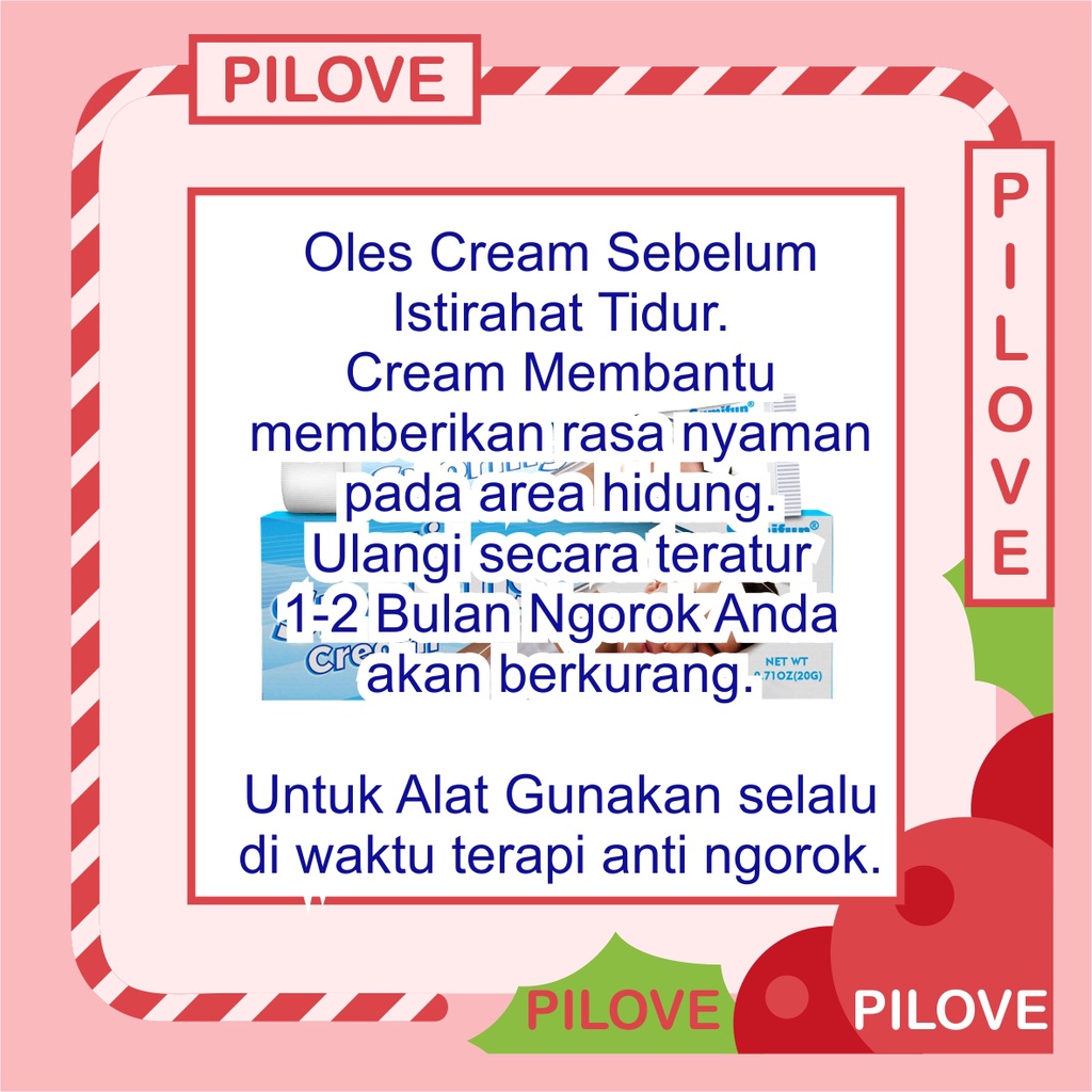 PILOVE - COD  PAKET Ampuh Cream Terapi Obat Anti Ngorok Mendengkur Penghilang Dengkuran Dengkur Di saat Tidur Anti Snoring Dengkur Mendengkur Penghilang Ngorok Terlaris Original Ampuh