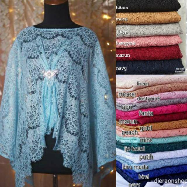 OUTER BROKAT BATWING ATASAN CAPE BROKAT BATWING ATASAN CAPE KEBAYA JUMBO KEBAYA