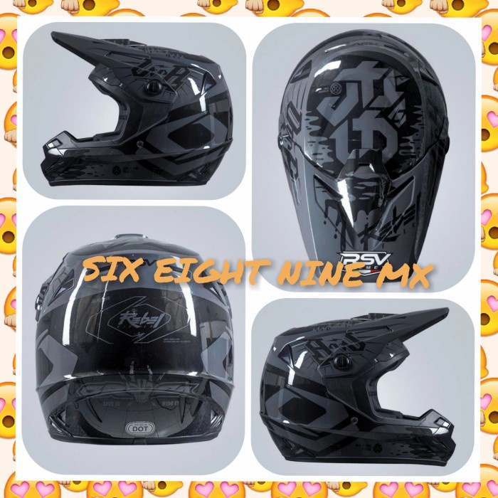 Helm RSV ORCA supermoto atau helm motocross RSV ORCA