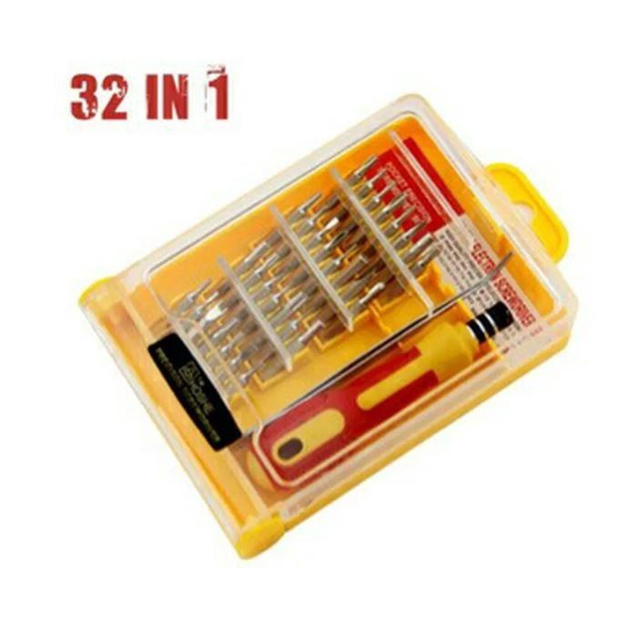 (NCS) [COD]Obeng Box Set 32 in 1 Screwdriver HP Elektronik Multifungsi Serbaguna