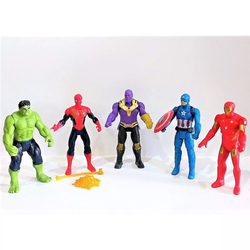 Mainan figurin robot avengers iron man captain america thor hulk avenger Makassar