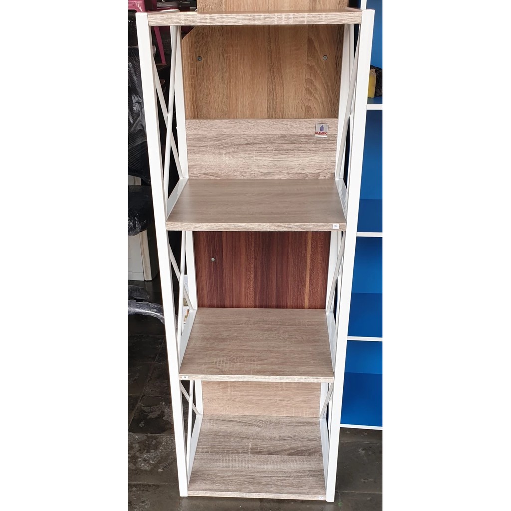 Rak buku susun serbaguna besi Olympic