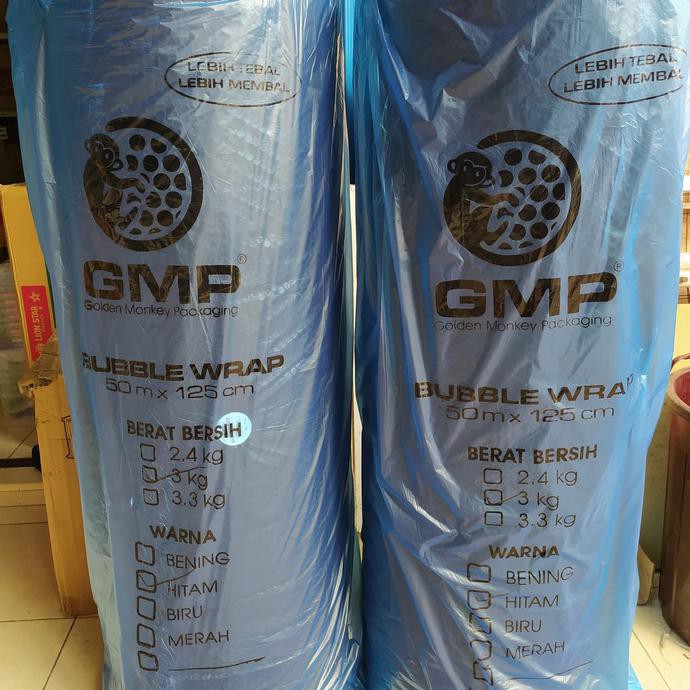 

Bubble Wrap Gmp Hitam 50M X 125Cm - Putih The.Sassy