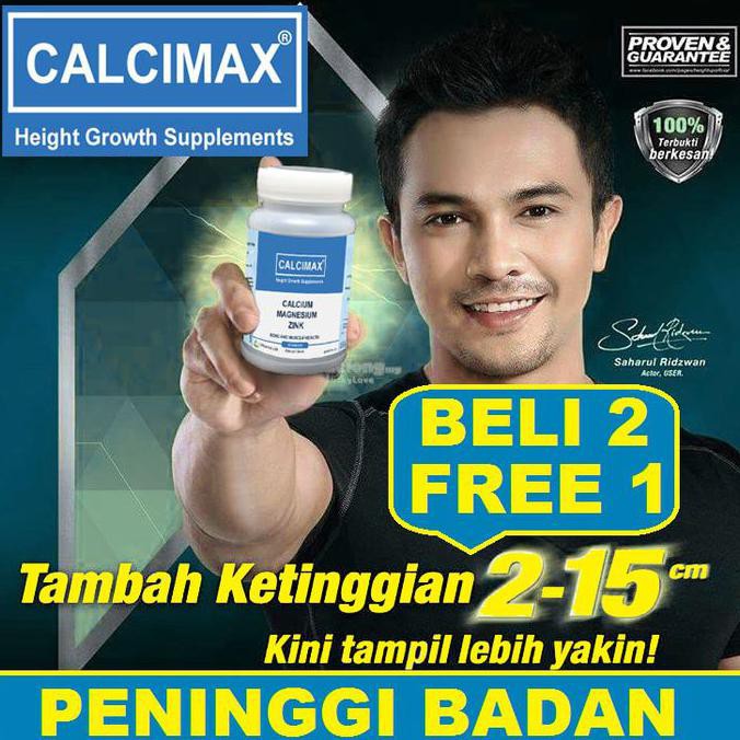 PENINGGI BADAN CALCIMAX ORIGINAL HERBAL ALAMI OBAT PRIA GLUTAMEN GLUTA ORIGINAL