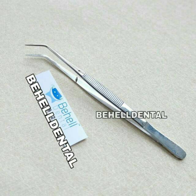 PINSET BEHEL L ANTI KARAT - Dental Instrument Ortho Alat Penjepit karet Behel Bracket Gigi  Kapas Cotton Roll Palet Dll - Original - Kawat Braces Orthodontic Behelldental
