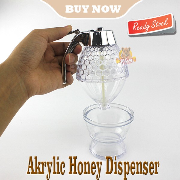 Honey Dispenser madu praktis tanpa tumpah Bahan Akrylic 250ml