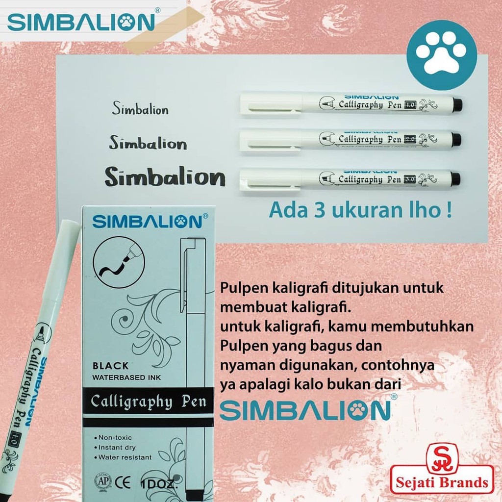 

Simbalion Pulpen Kaligrafi / Calligraphy Pen / Fountain Pen Calligraphy