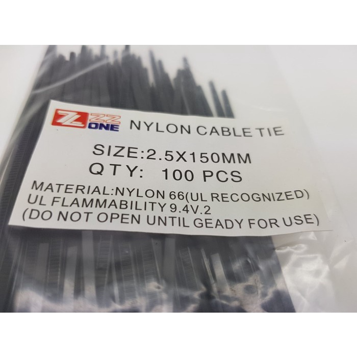 

Kabel Tis ZZ ONE 15 cm x 2.5mm / Cable Tie / Kabel Ties Flash Sale