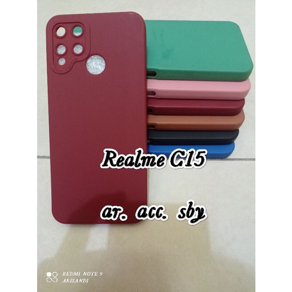 Softcase Realme C15 Case Macaron Procamera