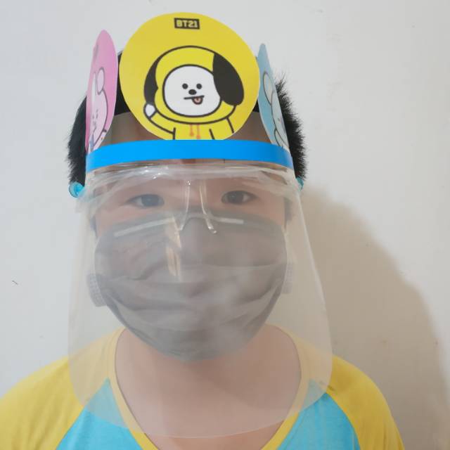Kacamata faceshield BT21 atau kacamata faceshield BTS