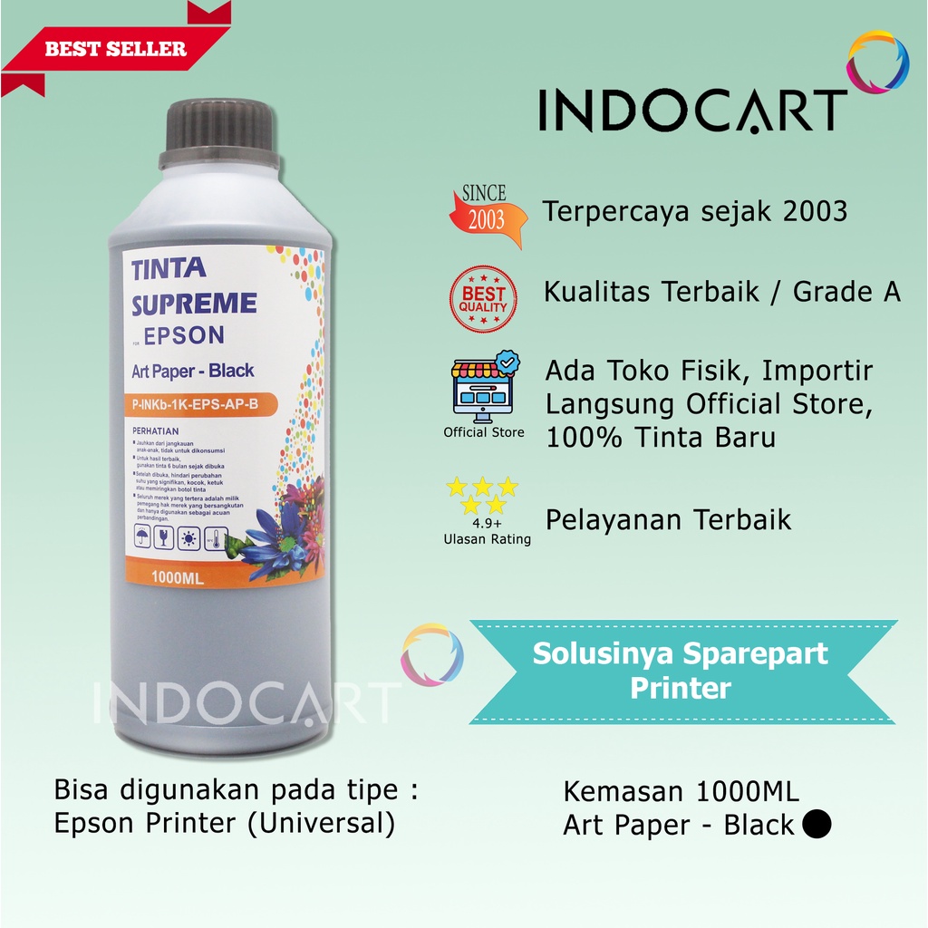 IndoCart Tinta Refill Printer Epson-Art Paper Ink-1kg