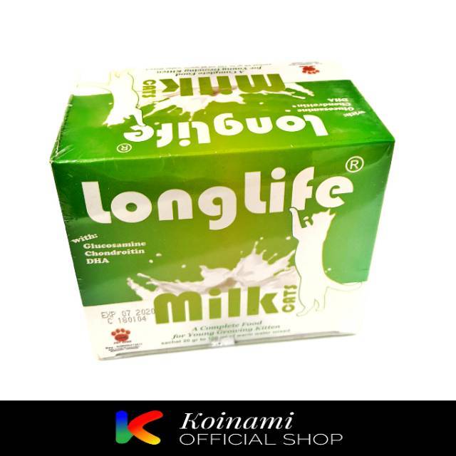 LONGLIFE MILK KITTEN @ 1 box hijau / raid all / susu anak kucing / pet / hewan