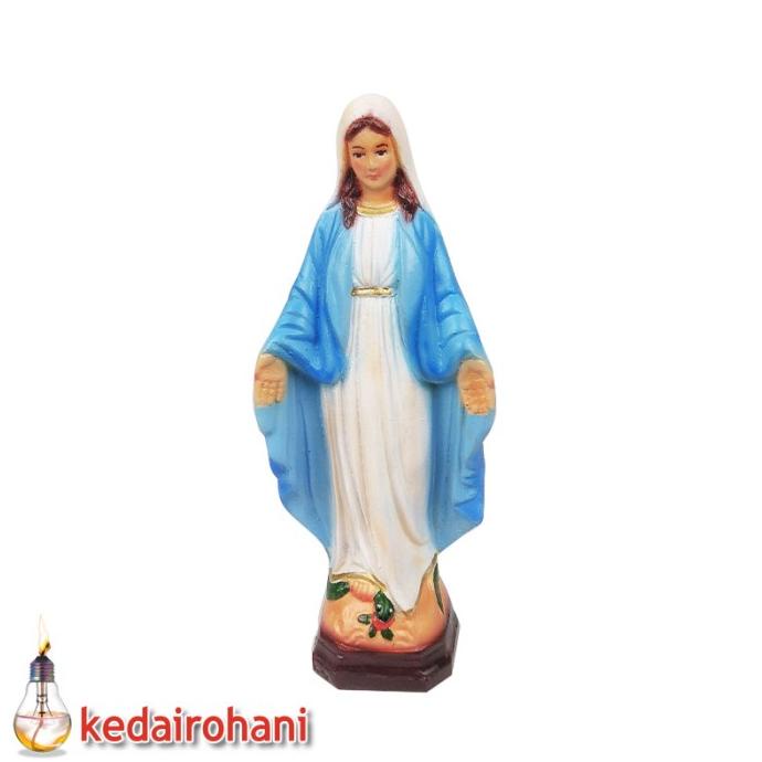 Patung Rohani Katolik Bunda Maria Tangan Terbuka Menginjak Ular 15cm Shopee Indonesia