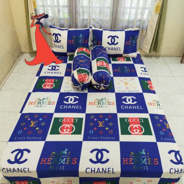 sprei murah homemade chanel