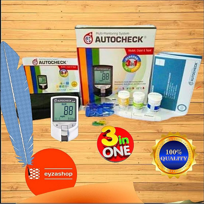 Alat Check Darah 3 in 1 Auto Check Gula Darah,Asam Urat Kolesterol