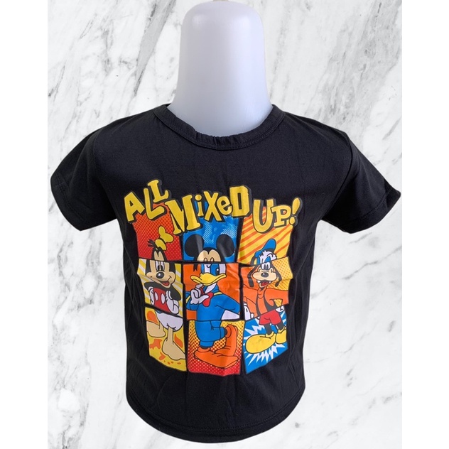 GOSIA KIDS - Kaos Atasan Anak Unisex All mix up Mickey | Baju Anak Perempuan Laki Laki Usia 6 Bulan - 5 Tahun | Gratis Ongkir | Bisa Cod