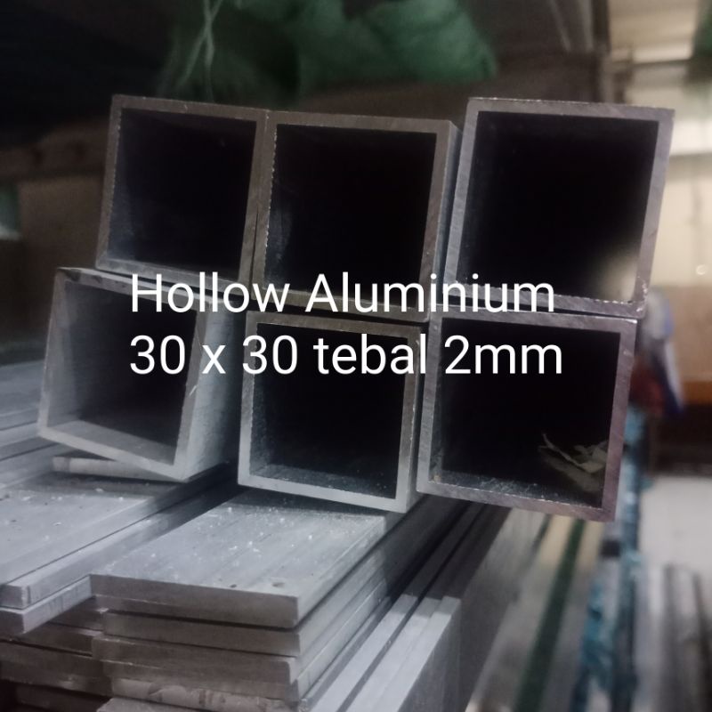 Hollow Aluminium 30 x 30 x tebal 2mm x 500 / holo alumunium