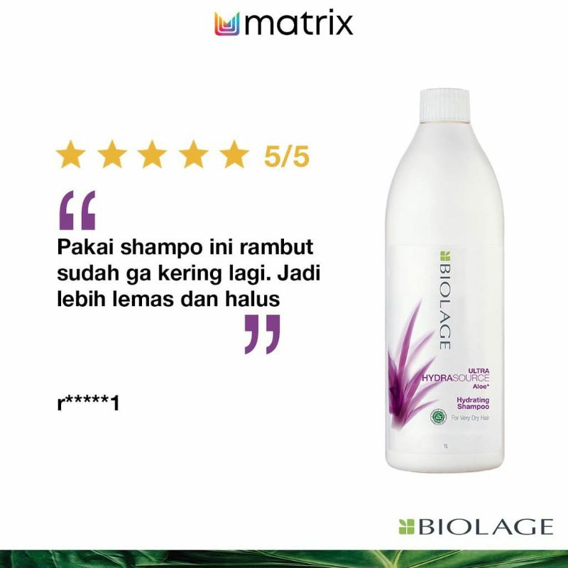 MATRIX SHAMPOO Biolage Hydrasource 1000ML - Shampo Rambut Kering