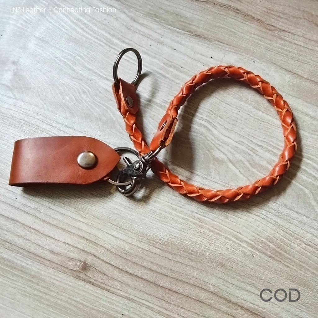 Tali Dompet Kulit HD anyaman tangan rantai Dompet