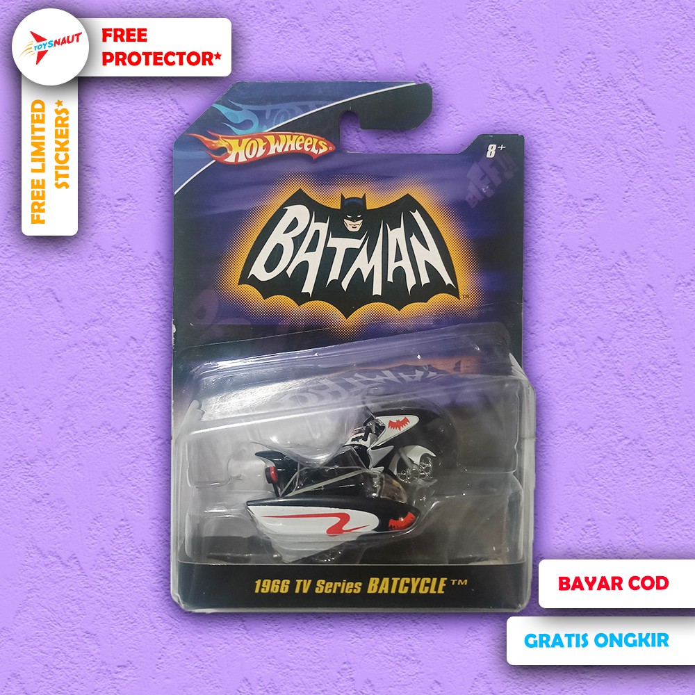HW Hotwheels DC Batman Skala 1/50 1966 Tv Series Batcycle 2007 Diecast