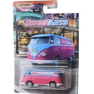 >>>>>] MATCHBOX MBX CANDY SWEET ARTS VW VOLKSWAGEN DELIVERY VAN PINK