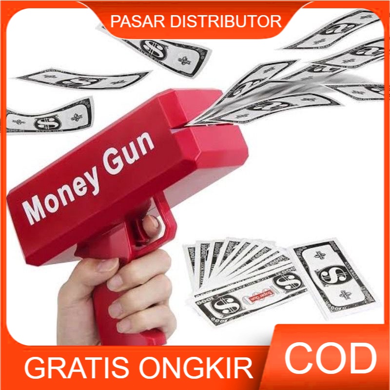 Mainan Anak Supreme Gun Mainan Pistol Uang Mainan Cash Toy Money Gun Mainan Anak Best Gift