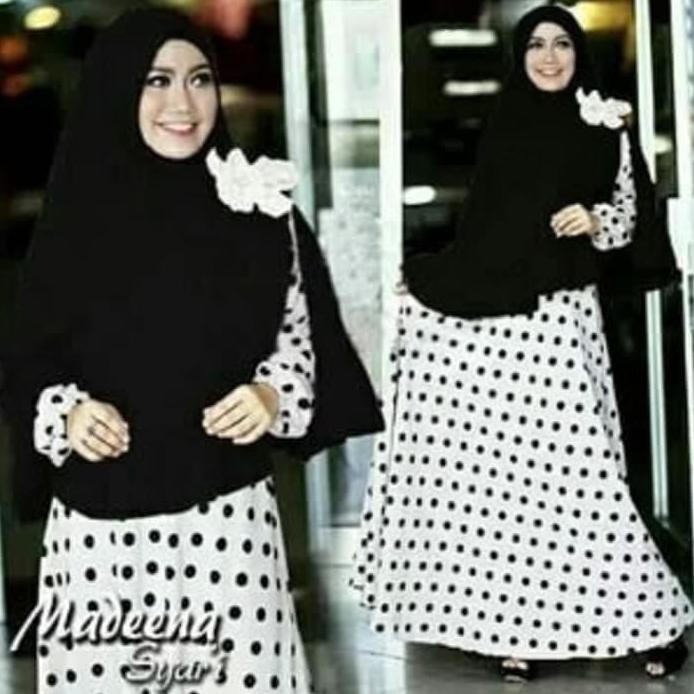 READY GAMIS !! MADENA SYARI BUSUI JERSEY SUPER POLKA PLUS BERGO JERSEY POLOS TERJAMIN BERKUALITAS