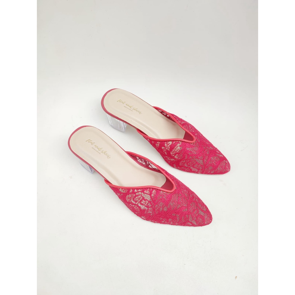 wedding shoes wanita lyly maroon polos