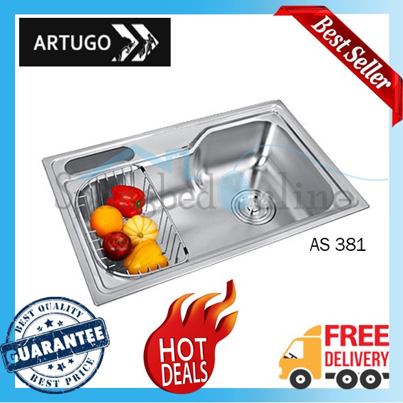 Kitchen Sink ARTUGO Sink Stainless Steel - AS 381