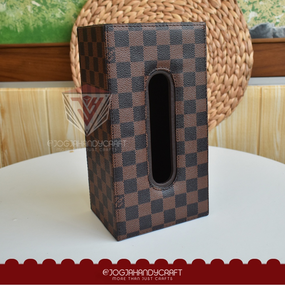 TISSUE BOX Tempat Tisu Kulit Oscar Premium Mobil Rumah Kantor Motif